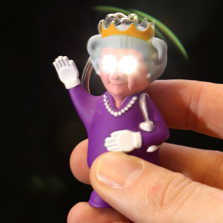Portachiavi LED Regina Elisabetta II