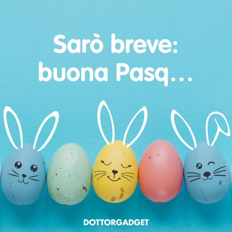 Auguri Pasqua divertenti (Sarò breve: buona Pasq...)